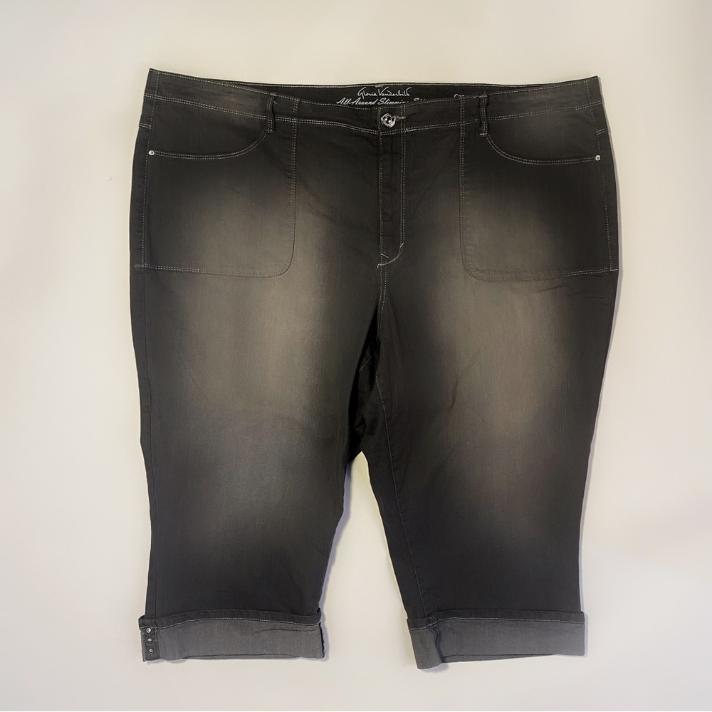Gloria Vanderbilt Grey Denim 24w Capris